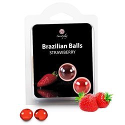 SECRETPLAY - BRAZILIAN BALLS FRESAS SET 2 BOLAS