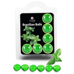 SECRETPLAY - SET 6 BRAZILIANS BALLS MENTA