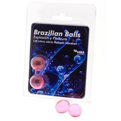TALOKA - BRAZILIAN BALLS GEL EXCITANTE EFECTO VIBRACIÓN REFRESCANTE 2 BOLAS