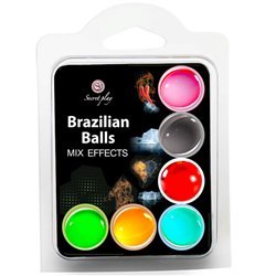 SECRET PLAY SET 6 BRAZILIAN BALLS MIX EFECTOS