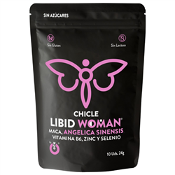 Chicle LIBID WOMAN – Chicle funcional con Maca, Ginseng Femenino y Zinc para potenciar la vitalidad femenina