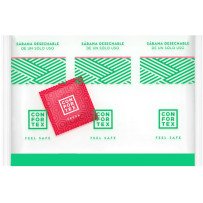 CONFORTEX - SABANAS HIGIÉNICAS DESECHABLES INVIDUAL + PRESERVATIVO FRESA