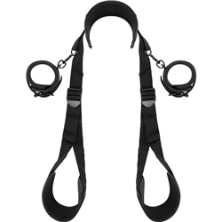 FETISH SUBMISSIVE - POSICIÓN PIERNAS ABIERTAS CON ESPOSAS CON FORRO DE NEOPRENO