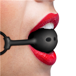 FETISH SUBMISSIVE BONDAGE - MORDAZA DE BOLA DE SILICONA TRANSPIRABLE