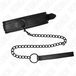KINK - COLLAR CON CORREA 78 CM BONDAGE DE NEOPRENO MODELO 2 AJUSTABLE 37.5 X 49.5 CM