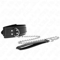 KINK - COLLAR CON CORREA 65 CM HEBILLAS PLATEADAS AJUSTABLE 33-46 CM X 5.5 CM