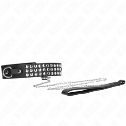 KINK - COLLAR CON CORREA 65 CM CON BRILLOS AJUSTABLE 37-42 CM X 5.3 CM
