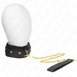 KINK - COLLAR CON CORREA ESPONJA IMITACIÓN CUERO MODELO 1 AJUSTABLE 37-54 CM X 3 CM