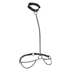 CALEXOTICS - EUPHORIA COLLAR HALTER Y CORREA CON CADENA TALLA PLUS
