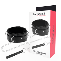 DARKNESS - COLLAR CONFORTABLE DE POSTURA CON CADENA LEATHER
