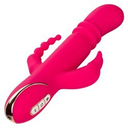 CALEXOTICS - JACK FANTASY TRIPLE VIBRADOR CALENTABLE RABBIT ROSA