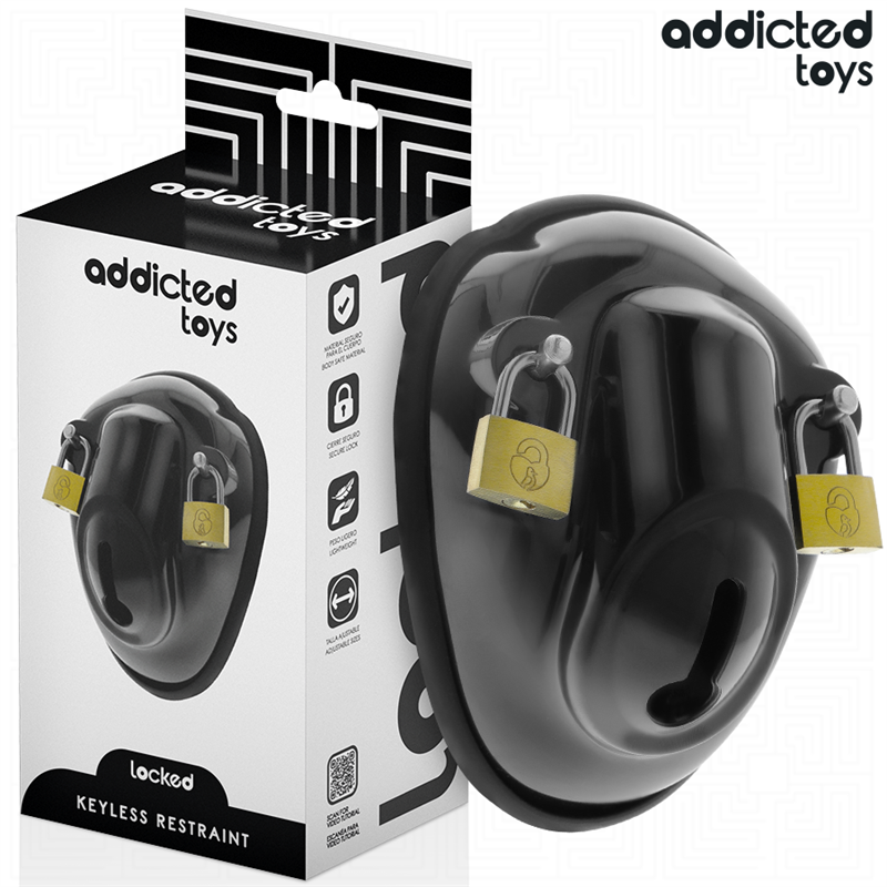 ADDICTED TOYS LOCKED - KEYLESS RESTRAINT JAULA PARA PENE 11,5 CM