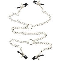 OHMAMA FETISH - 4 PINZAS PEZONES CON CADENAS
