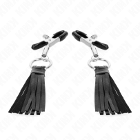 KINK - PINZAS PARA PEZONES CON BORLAS DE POLIPIEL 6 CM