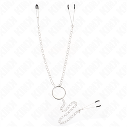 KINK - PINZAS PARA PEZONES Y CLÍTORIS CON CADENA 30 CM MODELO 1