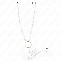 KINK - PINZAS PARA PEZONES Y CLÍTORIS CON CADENA 30 CM MODELO 1