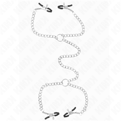 KINK - PINZAS PARA PEZONES DOBLE 32 CM CON CADENAS 14 CM
