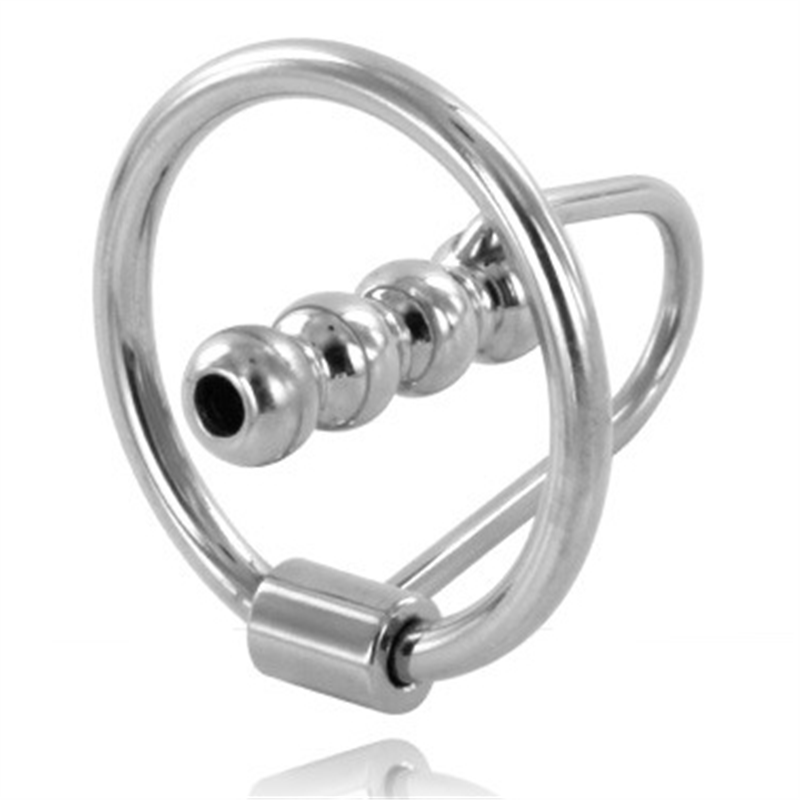 METAL HARD - ANILLO GLANDE CON PLUG URETRAL 30MM