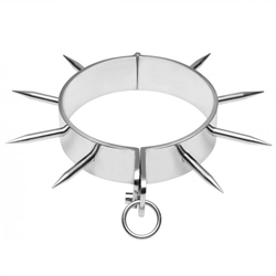 METAL HARD - COLLAR ESCLAVO BDSM CON PUNTAS