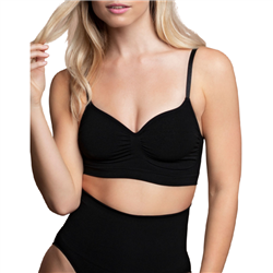 BYE-BRA - MEDIUM CONTROL SUJETADOR SIN COSTURAS NEGRO TALLA XL