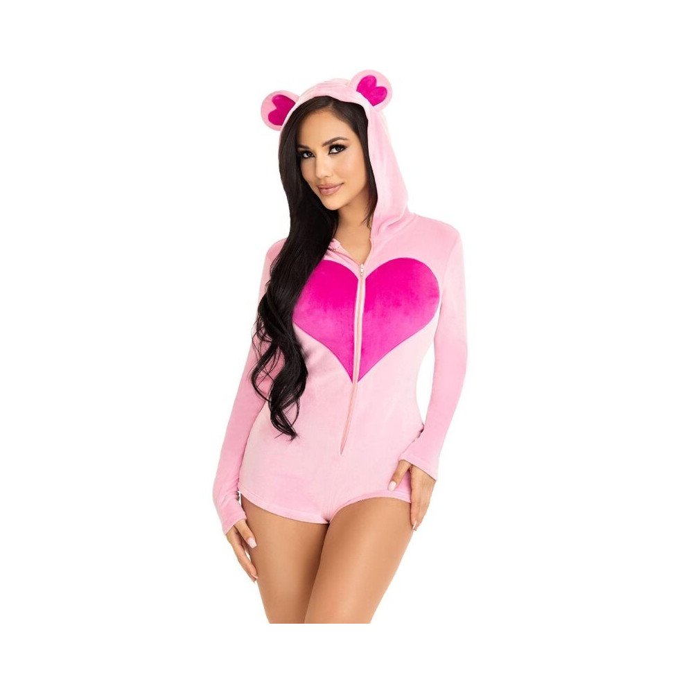LEG AVENUE - BODY OSITO TERCIOPELO ROSA M