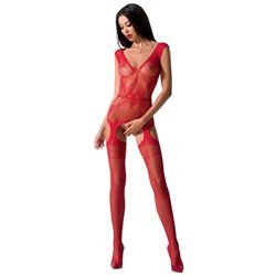 PASSION - WOMAN BS062 BODYSTOCKING ROJO TALLA ÚNICA