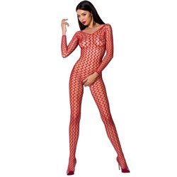 PASSION - WOMAN BS068 BODYSTOCKING ROJO TALLA ÚNICA