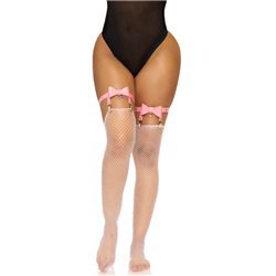 LEG AVENUE - LIGUERO ALTO DE CUERO VEGANO TALLA ÚNICA - ROSA