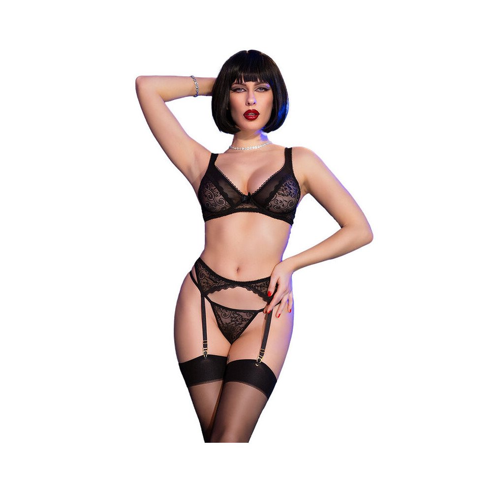 CHILIROSE - CR 4692 SET CUATRO PIEZAS NEGRO S