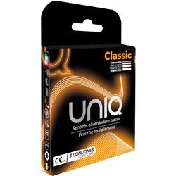 UNIQ - CLASSIC PRESERVATIVOS SIN LATEX 3 UNIDADES