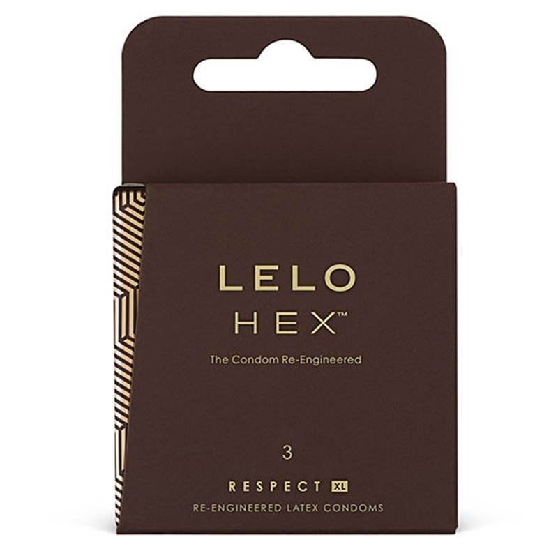 LELO HEX CONDOMS RESPECT XL 3 PACK