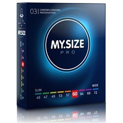 MY SIZE - PRO PRESERVATIVOS 60 MM 3 UNIDADES