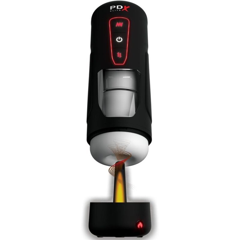 PDX ELITE - MILK ME HOTTER MASTURBADOR AUTOMÁTICO CON THRUSTING Y VIBRACIÓN EFECTO CALOR
