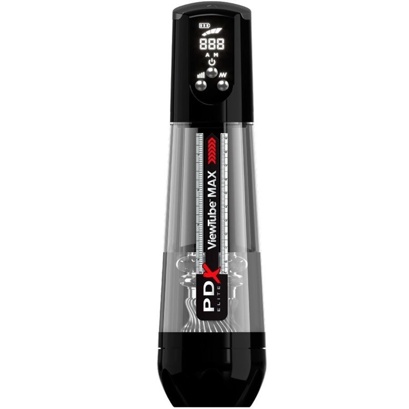 PDX ELITE - VIEWTUBE MAX VIEW MASTURNADOR AUTOMÁTICO CON SUCCIÓN TRANSPARENTE