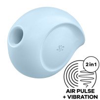 SATISFYER - SUGAR RUSH ESTIMULADOR Y VIBRADOR AZUL