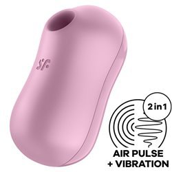 SATISFYER - COTTON CANDY ESTIMULADOR Y VIBRADOR LILA