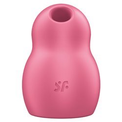 SATISFYER - PRO TO GO 1 ESTIMULADOR Y VIBRADOR DOBLE ROJO