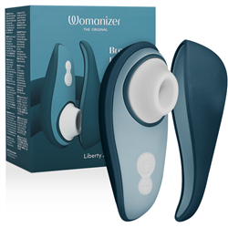 WOMANIZER - LIBERTY 2 ESTIMULADOR & SUCCIONADOR CLÍTORIS AZUL