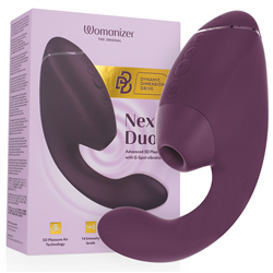 WOMANIZER - DUO NEXT ESTIMULADOR VIBRADOR DUAL CLÍTORIS & PUNTO·G MORADO