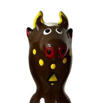 CONDOMERIE - PRESERVATIVO DECORATIVO PINTADO A MANO TORO NEGRO MODELO 2