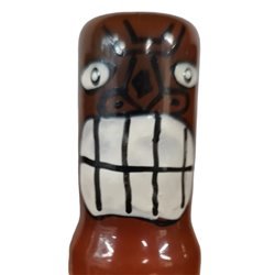CONDOMERIE - PRESERVATIVO DECORATIVO PINTADO A MANO TOTEM TIKI-FRIKI-02