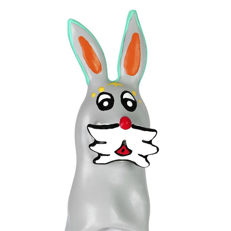 CONDOMERIE - PRESERVATIVO DECORATIVO PINTADO A MANO CONEJITO XL