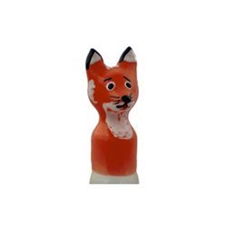 CONDOMERIE - PRESERVATIVO DECORATIVO PINTADO A MANO ZORRO MARRÓN XL